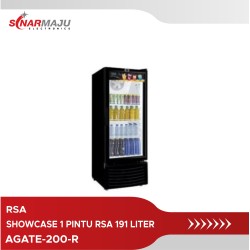 Showcase 1 Pintu RSA 191 Liter Display Cooler AGATE-200-R