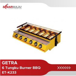 Kompor Gas Panggang Burner Getra 6 Tungku BBQ ET-K233