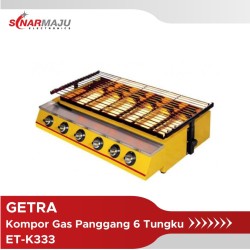 Kompor Gas Panggang Getra 6 Tungku BBQ ET-K333
