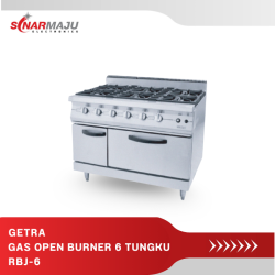Gas Open Burner Getra 6 Tungku Kompor Gas Pemanggang RBJ-6
