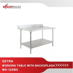 Working Table Getra With Backsplash WK-120BS
