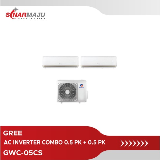 AC Inverter Combo Gree 0.5 PK + 0.5 PK GWC-05CS/I (Unit Only) AC Inverter Combo Gree 0.5 PK + 0.5 PK GWC-05CS/I (Unit Only)
