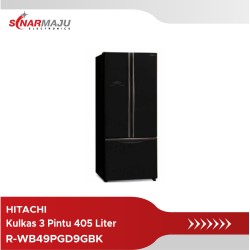 Kulkas 3 Pintu Hitachi 405 Liter  R-WB49PGD9GBK