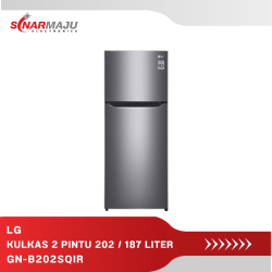 Kulkas 2 Pintu LG 202 / 187 Liter GN-B202SQIR 