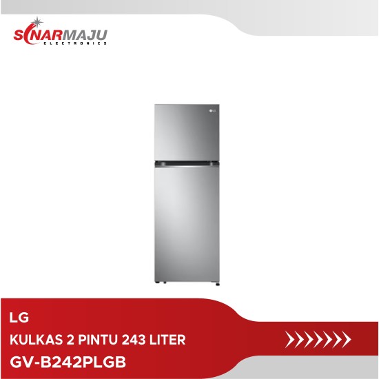 Kulkas 2 Pintu LG 243 Liter GV-B242PLGB