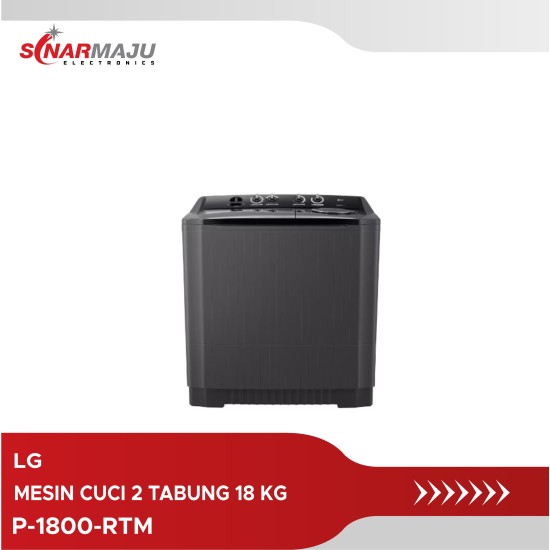 Mesin Cuci 2 Tabung LG 18 Kg P-1800-RTM