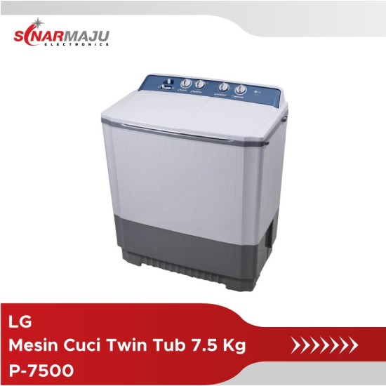 Mesin Cuci 2 Tabung LG 7.5 Kg Twin Tub P-7500