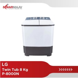 Mesin Cuci 2 Tabung LG 8 Kg Twin Tub P-8000N