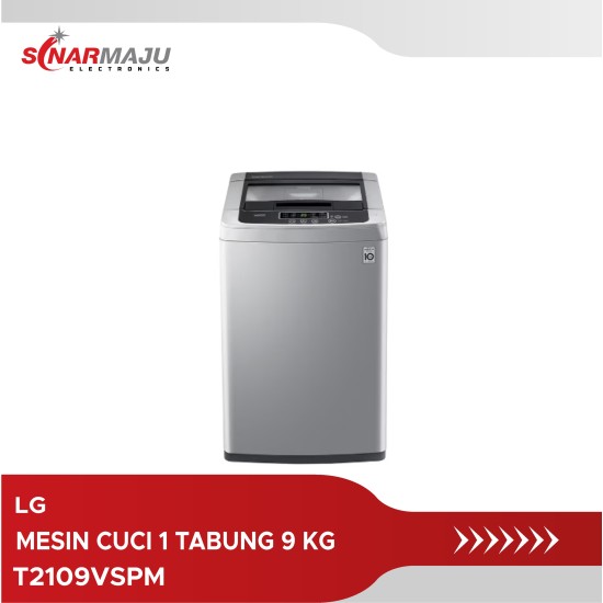 Mesin Cuci 1 Tabung LG 8.5 Kg TOP Loading T2109VSPM