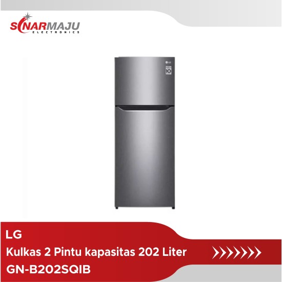 Kulkas 2 Pintu LG 202 Liter GN-B202SQIB