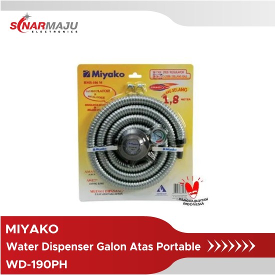 Selang Regulator Kompor Miyako RMS-106 SPRL + AMP Selang Regulator Kompor Miyako RMS-106 SPRL + AMP