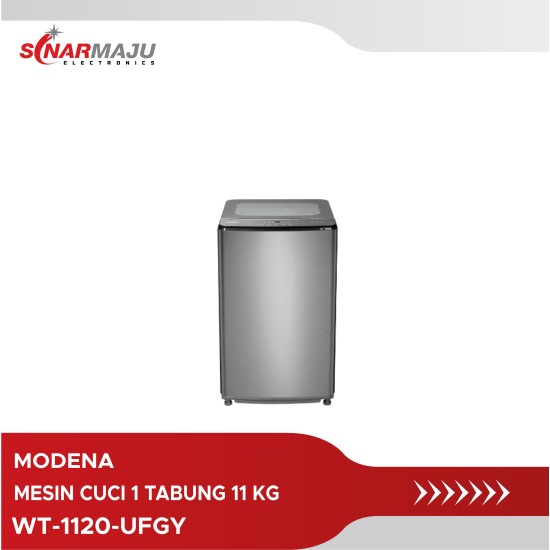 Mesin Cuci 1 Tabung Modena 11 Kg Top Loading WT-1120-UFGY