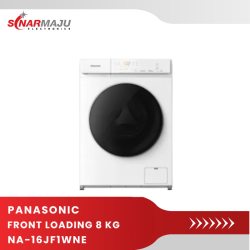 Mesin Cuci 1 Tabung Panasonic 8 Kg Front Loading NA-16JF1WNE