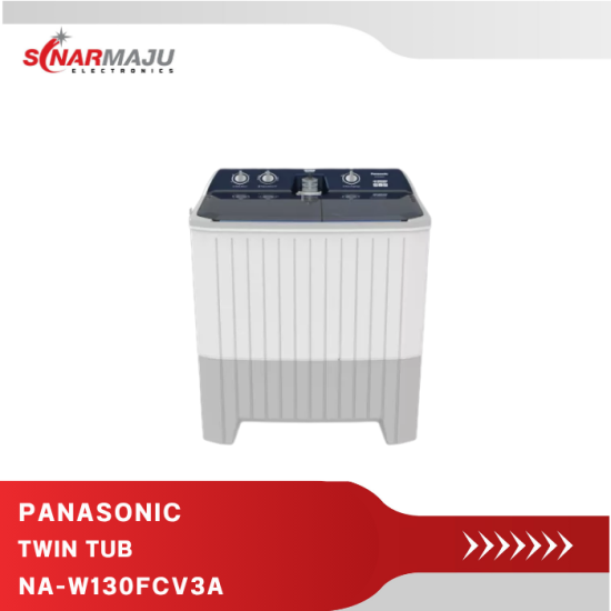 Mesin Cuci 2 tabung Twin tub 15 Kg Panasonic Kuat Series NA-W130FCV3A