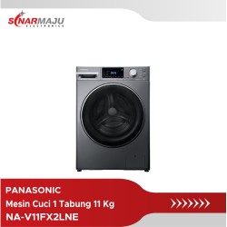 Mesin Cuci 1 Tabung Panasonic 11 Kg Front Loading NA-V11FX2LNE