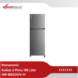 Kulkas 2 Pintu Panasonic 196 Liter NR-BB200V-H