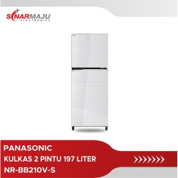 Kulkas 2 Pintu Panasonic 197 Liter NR-BB210V-S