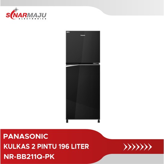 Kulkas 2 Pintu Panasonic 196 Liter Prime Fresh NR-BB211Q-PK