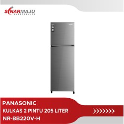 Kulkas 2 Pintu Panasonic 205 Liter NR-BB220V-H