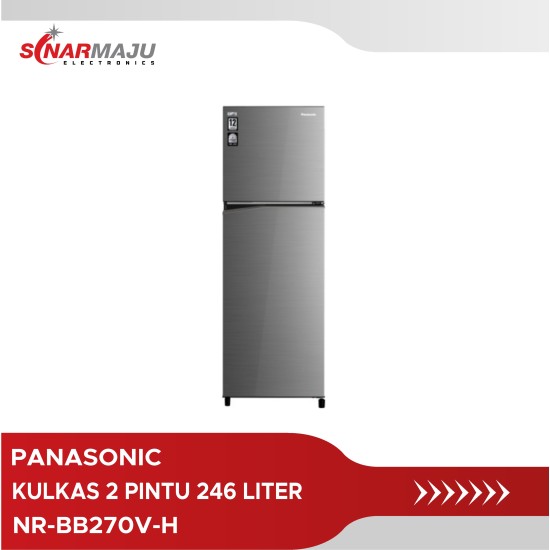 Kulkas 2 Pintu Panasonic 246 Liter NR-BB270V-H