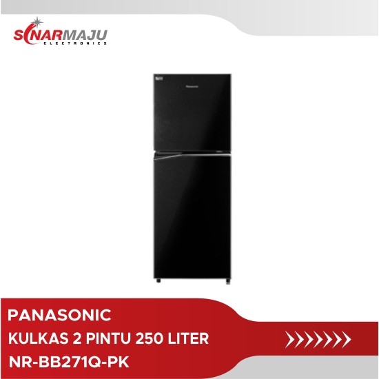Kulkas 2 Pintu Panasonic 250 Liter Prime Fresh NR-BB271Q-PK