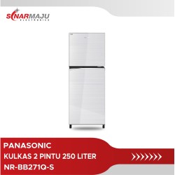 Kulkas 2 Pintu Panasonic 250 Liter Prime Fresh NR-BB271Q-S