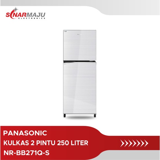 Kulkas 2 Pintu Panasonic 250 Liter Prime Fresh NR-BB271Q-S