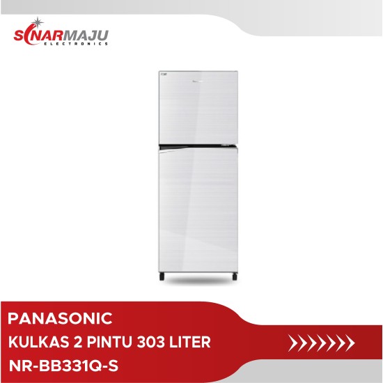 Kulkas 2 Pintu Panasonic 303 Liter Prime Fresh NR-BB331Q-S