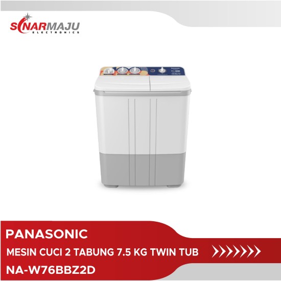 MESIN CUCI 2 TABUNG PANASONIC 7.5 KG TWIN TUB NA-W76BBZ2D