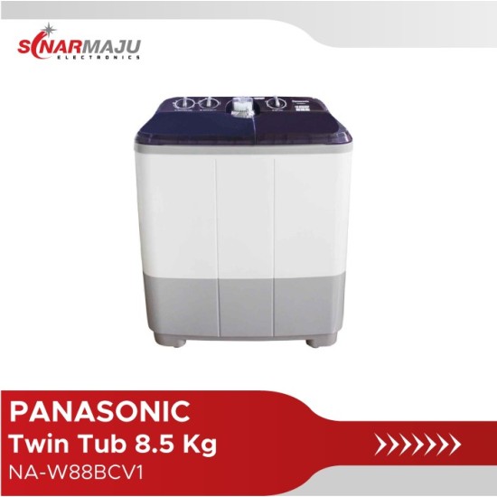 Mesin Cuci 2 Tabung Panasonic 8.5 Kg Twin Tub NA-W88BCV1