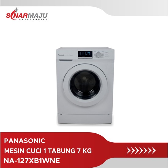 Mesin Cuci 1 Tabung Panasonic 7 Kg Front Loading NA-127XB1WNE