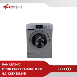 Mesin Cuci 1 Tabung Panasonic 8 Kg Front Loading NA-128XB1LNE