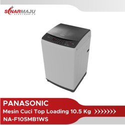 Mesin Cuci 1 Tabung Panasonic 10.5 Kg Top Loading NA-F105MB1WS