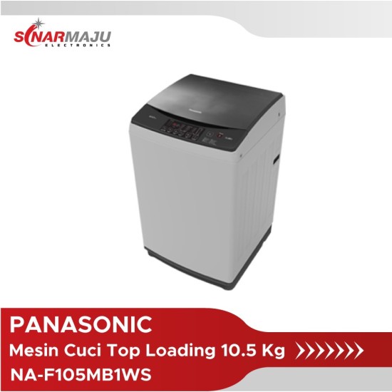 Mesin Cuci 1 Tabung Panasonic 10.5 Kg Top Loading NA-F105MB1WS