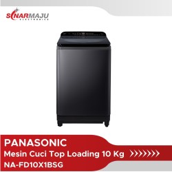 Mesin Cuci 1 Tabung Panasonic 10 Kg Top Loading NA-FD10X1BSG
