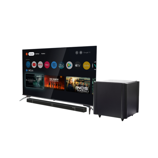 LED TV 55 INCH POLYTRON 4K UHD GOOGLE TV SOUNDBAR PLD-55BUG5058