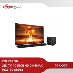 Polytron LED TV 40 Inch Full HD Cinemax Soundbar PLD-40B8951