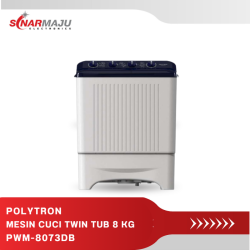 MESIN CUCI 2 TABUNG POLYTRON 8 KG TWIN TUB PWM-8073Db