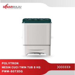 MESIN CUCI 2 TABUNG POLYTRON 8 KG TWIN TUB PWM-8073DG