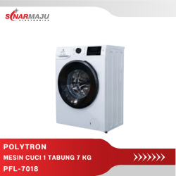 Mesin Cuci 1 Tabung Polytron 8 kg Front Loading PFL-8018