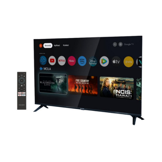 LED TV 43 INCH POLYTRON GOOGLE TV 4K UHD PLD-43UG3059 