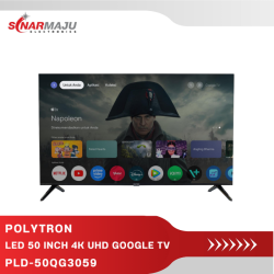 LED TV 50 INCH POLYTRON 4K UHD GOOGLE TV PLD-50QG3059