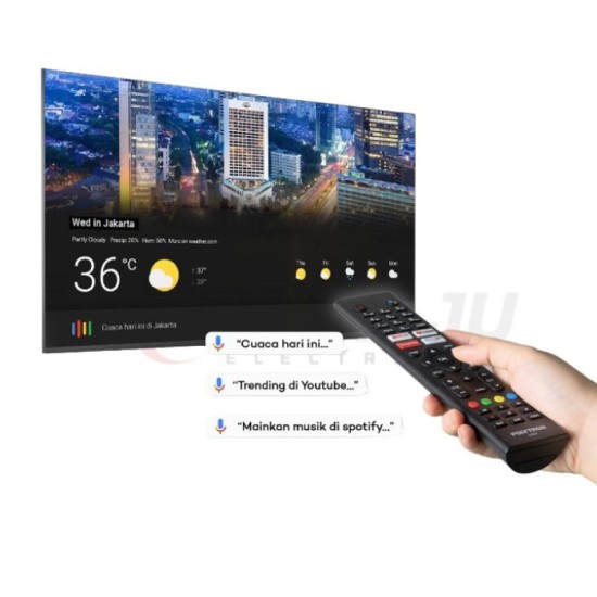 LED TV 50 INCH POLYTRON GOOGLE TV 4K UHD PLD-50UG3059