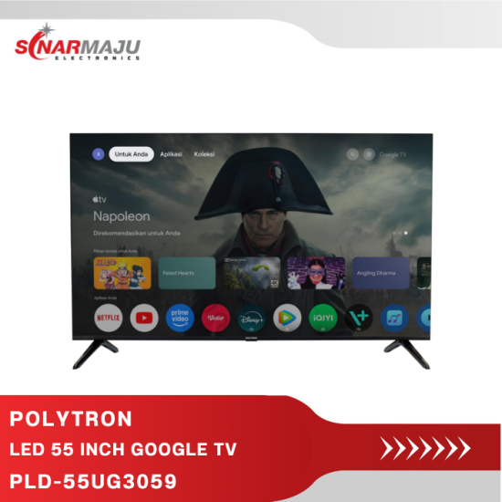 Google TV 55 Inch Polytron 4K UHD PLD-55UG3059