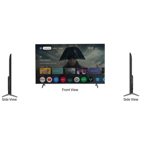 LED TV 75 Inch Polytron Google TV 4K UHD PLD-75UG5059