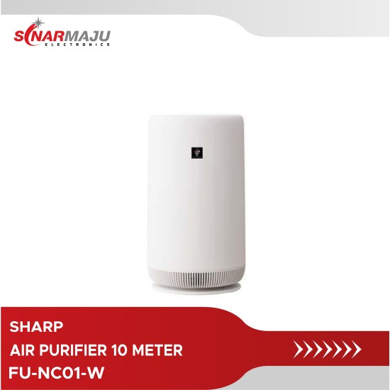 Sharp Small Tower Air Purifier 10 Meter FU-NC01-W