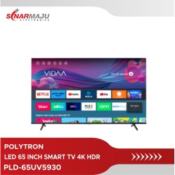LED TV 65 Inch  Polytron Smart TV 4K HDR PLD-65UV5930