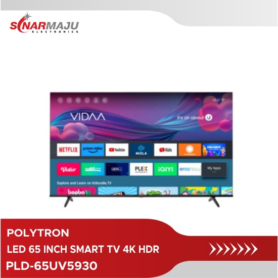 LED TV 65 Inch  Polytron Smart TV 4K HDR PLD-65UV5930