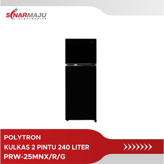 Kulkas 2 Pintu Polytron 240 Liter PRW-25MNX/R/G