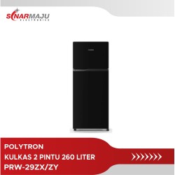 Kulkas 2 Pintu Polytron 260 liter PRW-29ZX/ZY